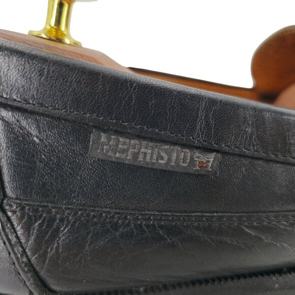 Mephisto Cap Vert Air Relax Mens size 6.5 Black Dress Casual Shoes Penny Loafers - Picture 10 of 10